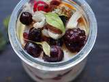 Verrine de Brebis Fruits Rouges Basilic Huile d'Olive