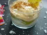 Verrine Fromage Blanc Kiwi Crème de Carambar et sa Chip de Carambar