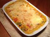 Gratin de courgettes et potimarron au jambon