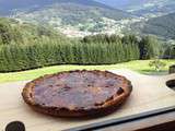 Tarte aux reines-claudes compotées