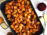 Butternut, patate douce rôties aux épices douces