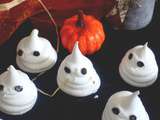 Meringues fantômes d'halloween