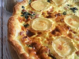 Tarte épinards lardons et chèvre