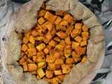 Tarte rustique au sarrasin tapenade noire et butternut