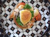 Vol au vent saumon crevettes saint jacques