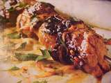 Brochettes turques de filet d'agneau