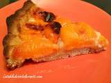 Tarte aux abricots, sans gluten, sans lait, sans sucre, sans oeufs