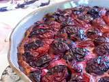 Tarte aux prunes stanley, sans gluten, sans lait, avec ou sans beurre, sans sucre,