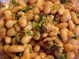 Haricots blancs à la gremolata et au vinaigre balsamique