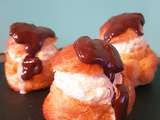 Choux gourmands chantilly et chocolat