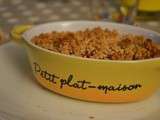 Crumble de carottes au miel et aux épices