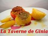 Tomates et pommes de terre farcies au thon