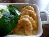 Crevettes aux feuilles de citronnier