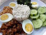 Nasi lemak (Malaisie) – Riz à la noix de coco