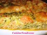 Quiche brocolis saumon fumé