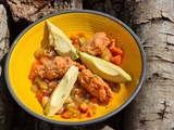 Soupe et glace de tomate au basilic