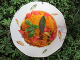 Courge spaghetti tomate- ail- basilic