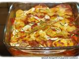 Gratin de pommes de terre aux tomates et courgettes