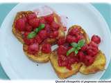 Pain perdu aux framboises de cyril lignac