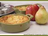 Petits gratins pommes-poires et creme d'amandes