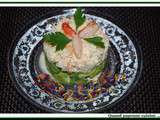 Tartare d'avocat au crabe et aux crevettes