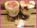 Verrines de tiramisu aux quetches aux biscuits roses de reims pour octobre rose