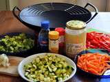 Wok de légumes, pâtes et poulet - La cuisine de jean christophe