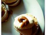 Cupcake vanille topping creme de marron