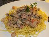 Tagliolinis frais aux fruits de mer et crevettes