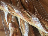 Baguettes bio au levain