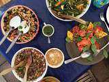 Salade de lentilles vertes, radis et carottes ou comment faire le buzz avec un éventail de salades composées