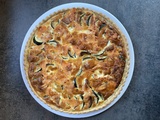 Tarte aux courgettes et truite fumée