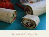 Wraps à l'italienne, courgettes marinées, bresaola, tomates séchées, ricotta