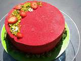 Entremets fraise pistache