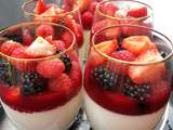 Panna cotta aux fruits rouges