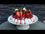 Pavlova aux fruits rouges