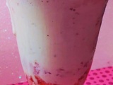 Smoothie triton - milk-shake pistache et chantilly a la fraise