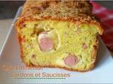 Cake emmental lardons et saucisses