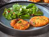 Galettes de patates douces et lentilles corail