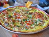 Omelette aux champignons et tomates cerises