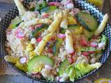 Salade de quinoa aux asperges dans ma box Cookrs