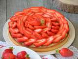 Tarte aux fraises crème d'amande et crème pâtissière