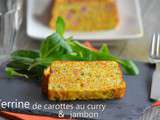 Terrine de carottes au curry et dés de jambon