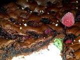 Brownie aux framboises et au gros sel marin