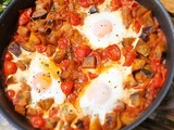 Chakchouka à l'aubergine et aux tomates cerises