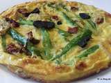 Frittata aux asperges vertes et truffe noire