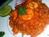 Jambalaya aux crevettes et poulet