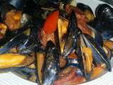 Moules à la tomate et au chorizo