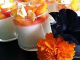 Panna cotta vanillée et sa compotée de nectarines