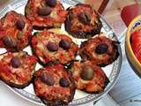 Pizza de melanzane (aubergine)